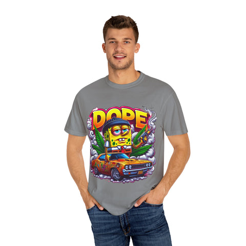 Retro Dope SpongeBob T-Shirt | Unisex Garment-Dyed Tee for Fun Vibes