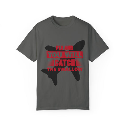 Catch the Swallow T-Shirt - Unisex Garment-Dyed Tee for Adventurers