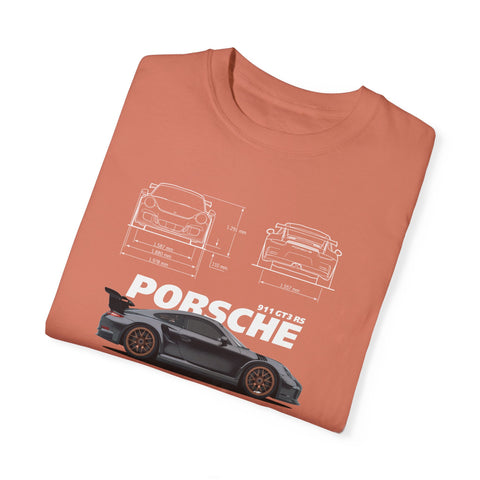 Porsche Blueprint Unisex T-Shirt - Automotive Enthusiast Graphic Tee