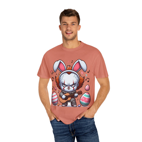Easter Bunny Rock Star T-Shirt - Unisex Garment-Dyed Tee