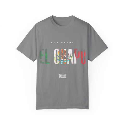 Unisex Garment-Dyed T-Shirt with 'EL CHAPU' Design - Casual Vibe, Perfect for Everyday Wear