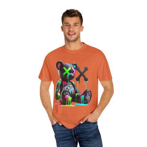 Graffiti Bear Unisex Garment-Dyed T-Shirt