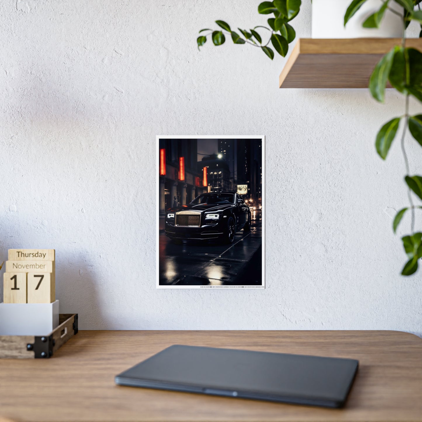 Luxury Car Gloss Poster - Elegant Urban Decor