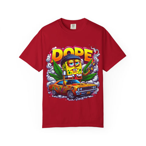 Retro Dope SpongeBob T-Shirt | Unisex Garment-Dyed Tee for Fun Vibes