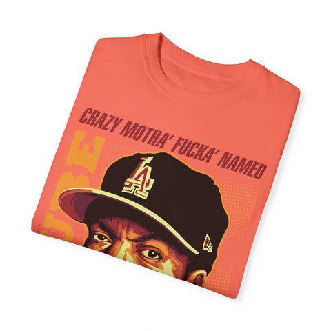 Unisex Garment-Dyed T-Shirt - 'Crazy Motha' Fucka' Named Ice Cube Graphic Tee