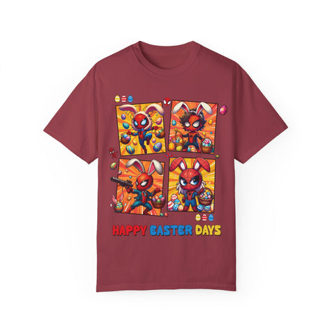 Kids' Easter Spider Bunny T-Shirt - Fun and Colorful Design