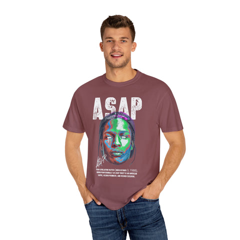 Unisex Garment-Dyed T-Shirt - Vibrant ASAP Graphic Tee