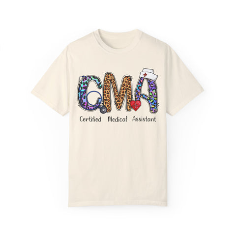 CMA Certified Medical Assistant T-Shirt - Fun Animal Print Unisex Tee