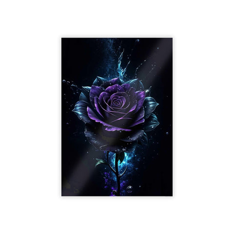 Mystical Rose Gloss Poster - Dark Floral Art for Home Decor