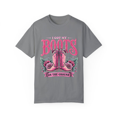 I Got My Boots on the Ground Unisex T-Shirt - Stylish Country Vibe, Perfect for Music Festivals and Casual Outings