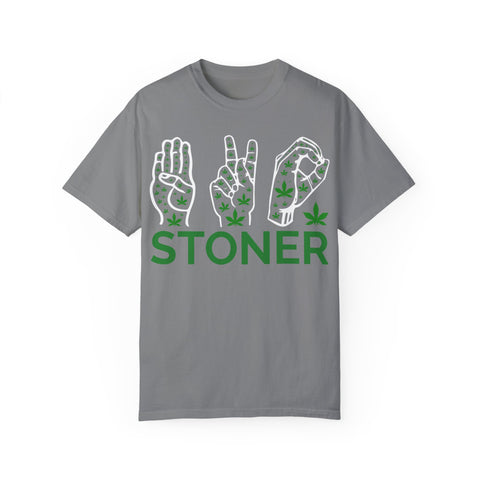 Unisex Stoner T-Shirt - Stylish Garment-Dyed Tee for Chill Vibes