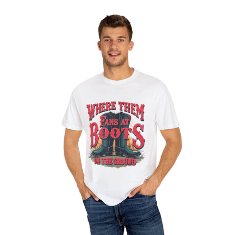 Where Them Fans at Boots Unisex T-Shirt - Perfect for Country Music Lovers