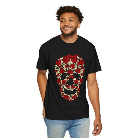 Floral Skull Unisex T-Shirt - Stylish Casual Wear for Creative Souls