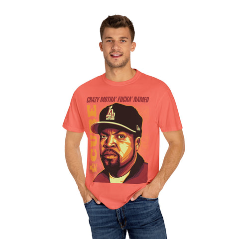 Unisex Garment-Dyed T-Shirt - 'Crazy Motha' Fucka' Named Ice Cube Graphic Tee