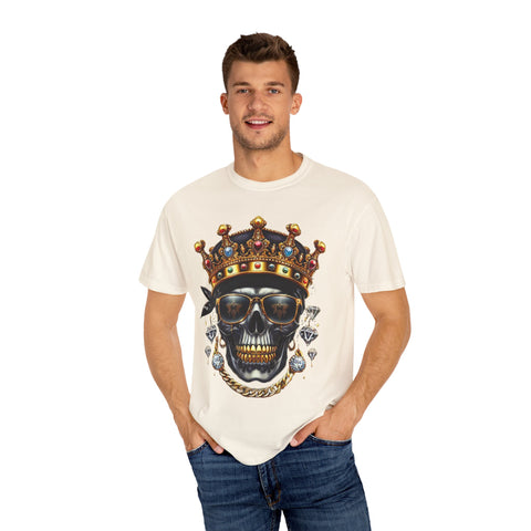 King Skull Graphic Unisex T-Shirt - Trendy Streetwear for Cool Casual Vibes