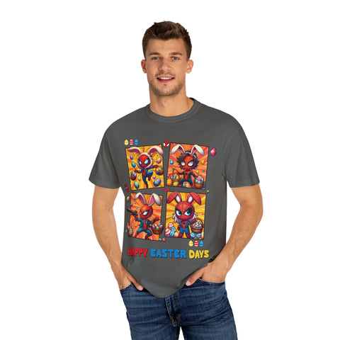 Kids' Easter Spider Bunny T-Shirt - Fun and Colorful Design