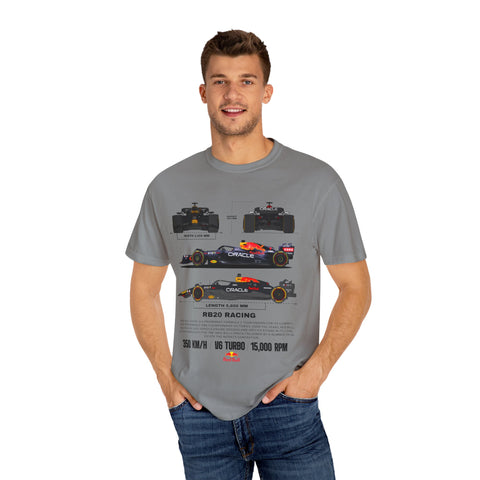 Red Bull Racing Unisex T-Shirt - 350 KM/H, UG Turbo, 15,000 RPM