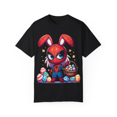 Easter Bunny Superhero T-Shirt - Unisex Garment-Dyed Tee