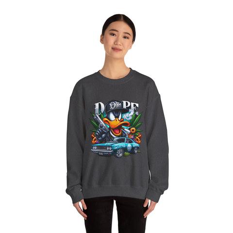 Cool Duck Graphic Crewneck Sweatshirt - Unisex Heavy Blend™ - DOPE Design