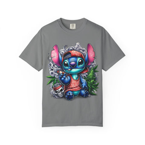 Colorful Stitch Graphic T-Shirt - Unisex Tie-Dye Style for Relaxed Vibes