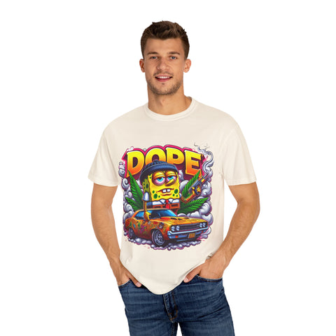 Retro Dope SpongeBob T-Shirt | Unisex Garment-Dyed Tee for Fun Vibes
