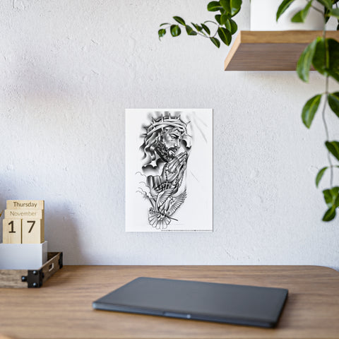 Inspirational Jesus Gloss Poster - Christian Wall Art for Home Decor