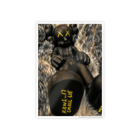 Black Skull Doll Gloss Posters