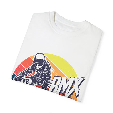 BMX Rider Graphic T-Shirt - Unisex Garment-Dyed Tee for Cycling Enthusiasts