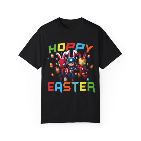 Hoppy Easter Unisex T-Shirt - Colorful Superhero Design