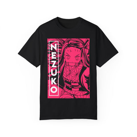 Nezuko Anime T-Shirt - Unisex Garment-Dyed Tee