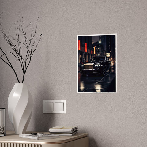 Luxury Car Gloss Poster - Elegant Urban Decor