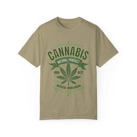 Unisex Cannabis T-Shirt - Natural Product Design
