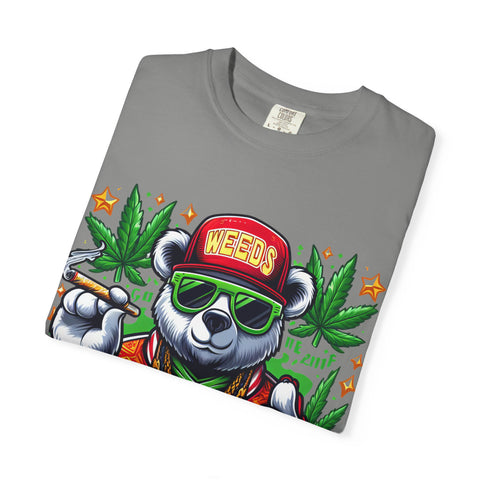 Good Vibes Panda T-Shirt - Unisex Garment-Dyed Tee for Chill Days