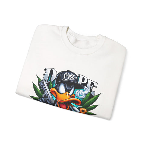 Cool Duck Graphic Crewneck Sweatshirt - Unisex Heavy Blend™ - DOPE Design