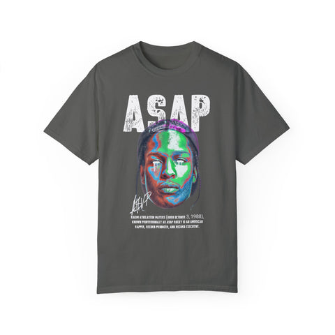 Unisex Garment-Dyed T-Shirt - Vibrant ASAP Graphic Tee