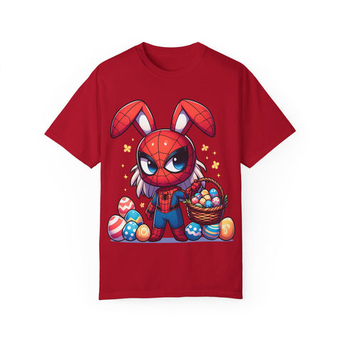 Easter Bunny Superhero T-Shirt - Unisex Garment-Dyed Tee