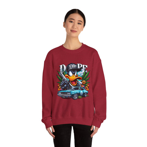 Cool Duck Graphic Crewneck Sweatshirt - Unisex Heavy Blend™ - DOPE Design