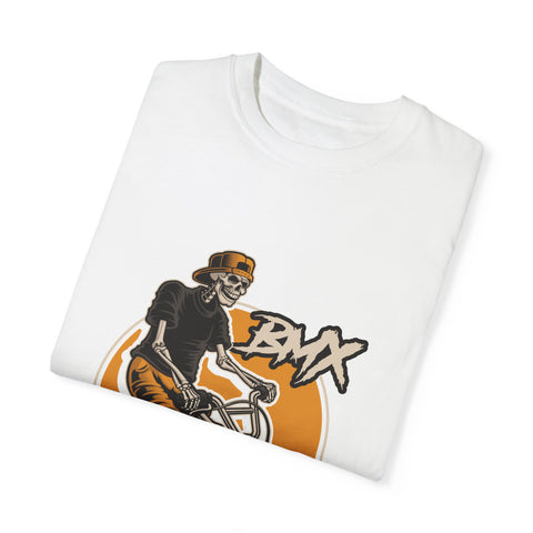 BMX Rider Graphic T-Shirt - Unisex Garment-Dyed Tee for Cycling Enthusiasts