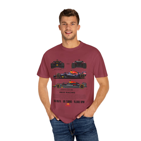 Red Bull Racing Unisex T-Shirt - 350 KM/H, UG Turbo, 15,000 RPM