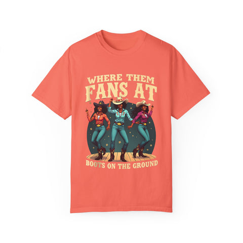 Where Them Fans At Graphic T-Shirt - Unisex Vintage Style Tee