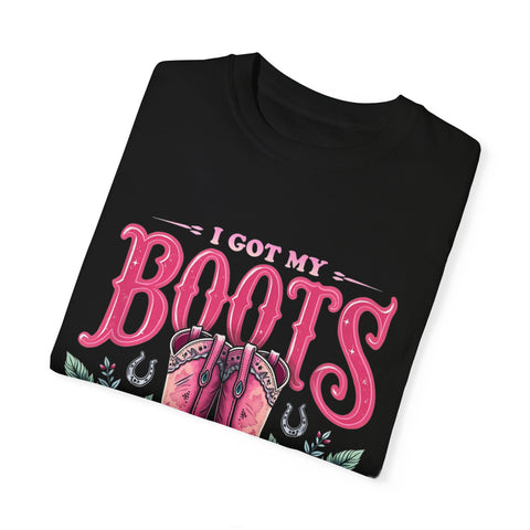 I Got My Boots on the Ground Unisex T-Shirt - Stylish Country Vibe, Perfect for Music Festivals and Casual Outings
