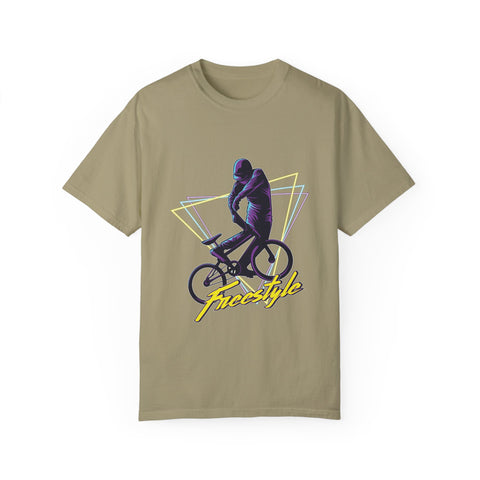 Unisex Freestyle Cycling T-Shirt - Retro Bike Art Tee