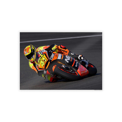 Vibrant Motorcycle Art Print - Gloss Poster for Racing Fans