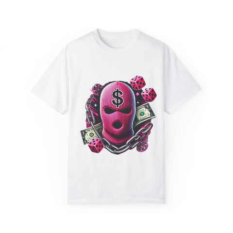 Unisex Garment-Dyed Graphic T-Shirt - Cash Rules Design