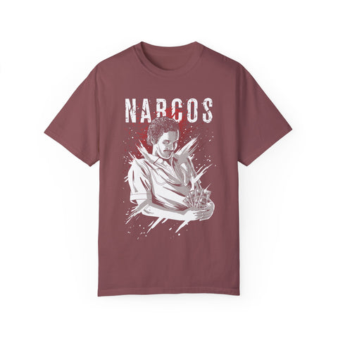 Narcos-Themed Unisex Garment-Dyed T-Shirt for Fans