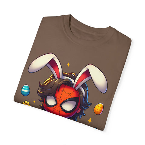 Easter Spider-Man T-Shirt | Unisex Garment-Dyed Tee for Kids & Fans