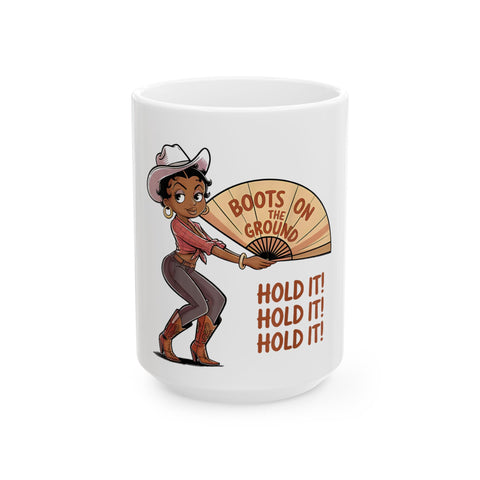 Western-Themed Ceramic Mug – Perfect for Cowboy Lovers!
