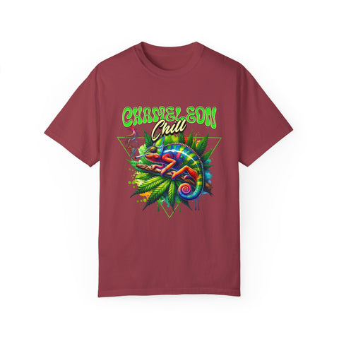 Chameleon Chill Unisex Garment-Dyed T-Shirt - Vibrant Graphic Tee for Nature Lovers