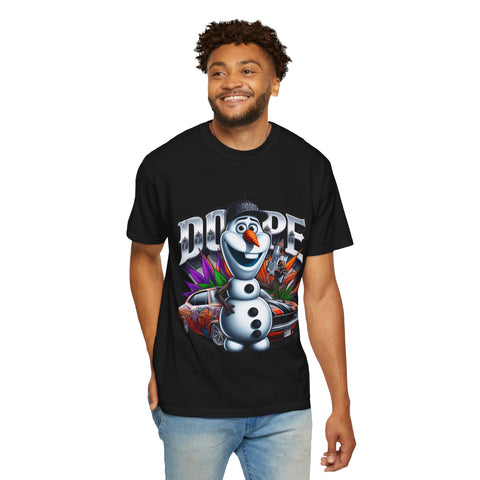 Dope Olaf Graphic T-Shirt for Disney Fans