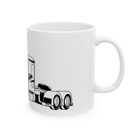Trucker's Dream Ceramic Mug - 11oz & 15oz | Perfect Gift for Truck Enthusiasts